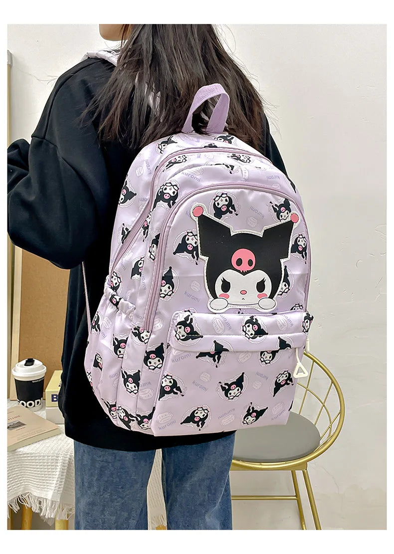 Cinnamoroll PlushTech Backpack – Kawaii Sanrio Schoolbag with Laptop Compartment for Kids & Teens!