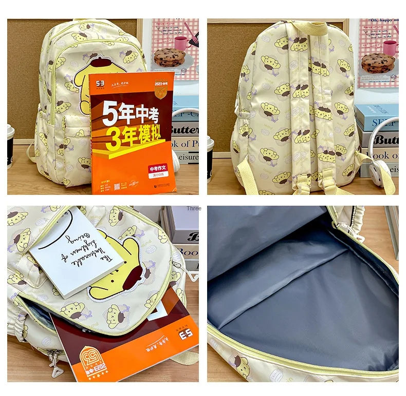 Cinnamoroll PlushTech Backpack – Kawaii Sanrio Schoolbag with Laptop Compartment for Kids & Teens!