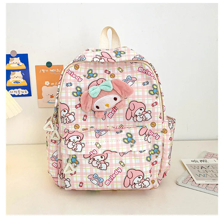 Sanrio Star Squad Backpack – Hello Kitty, Kuromi & Cinnamoroll Cutie Carry for Kids & College!