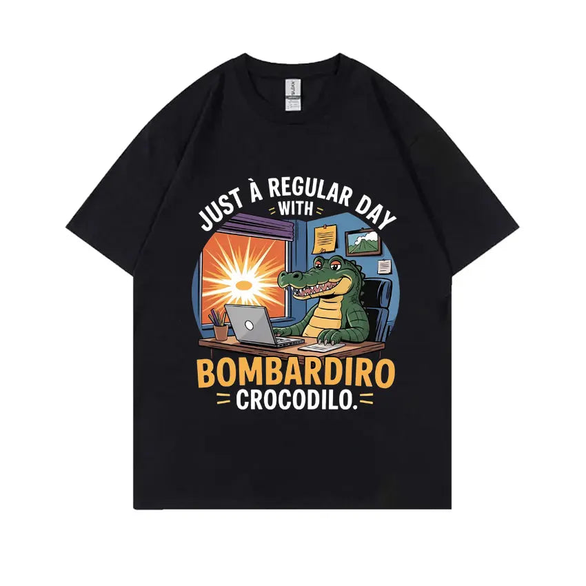 Italian Brainrot Funny Meme T-shirt Tralalero Tralala Tung Tung Tung Sahur Brr Brr Patapim Bombardiro Crocodilo Graphic T Shirts