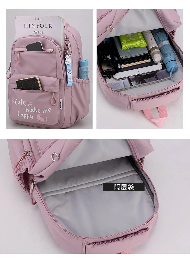 Pink Dream School Bag – Stylish & Spacious Backpack for Girls of All Ages!