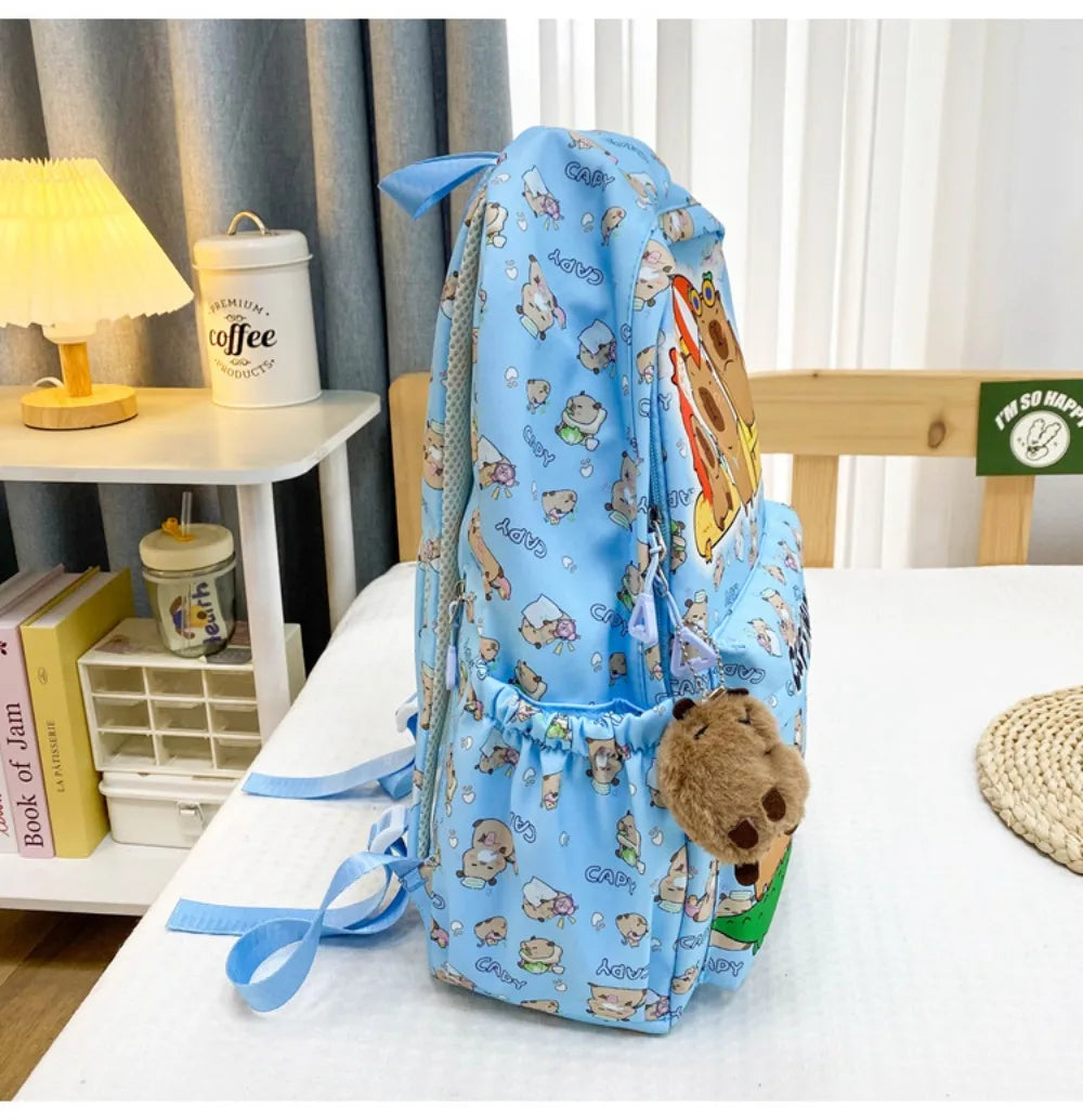 Capybara Breeze Backpack – Ultra-Light Cuteness for School & Play!