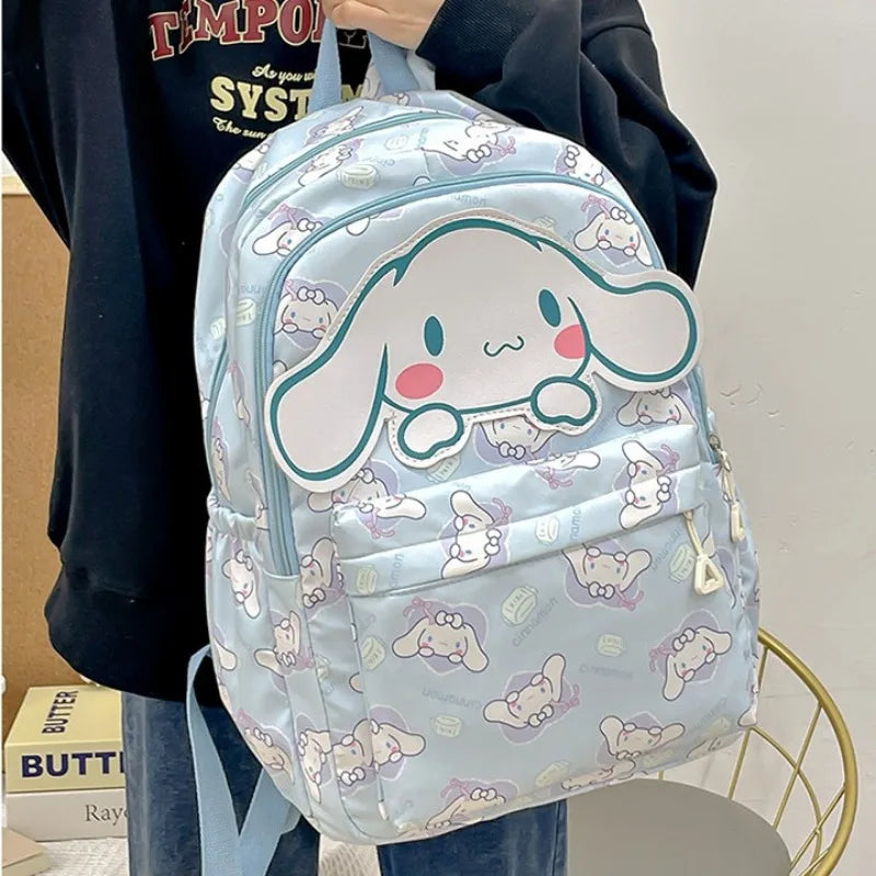 Cinnamoroll PlushTech Backpack – Kawaii Sanrio Schoolbag with Laptop Compartment for Kids & Teens!