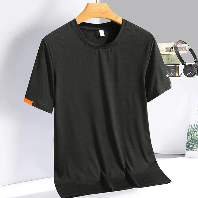 Men’s Ice Silk T-Shirt – Cool, Comfy & Built to Move!
