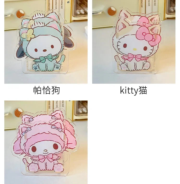 Sanrio Acrylic Pen Holder – Transparent, Cute & Multifunctional Desk Organizer for Kids’ Stationery & School Supplies