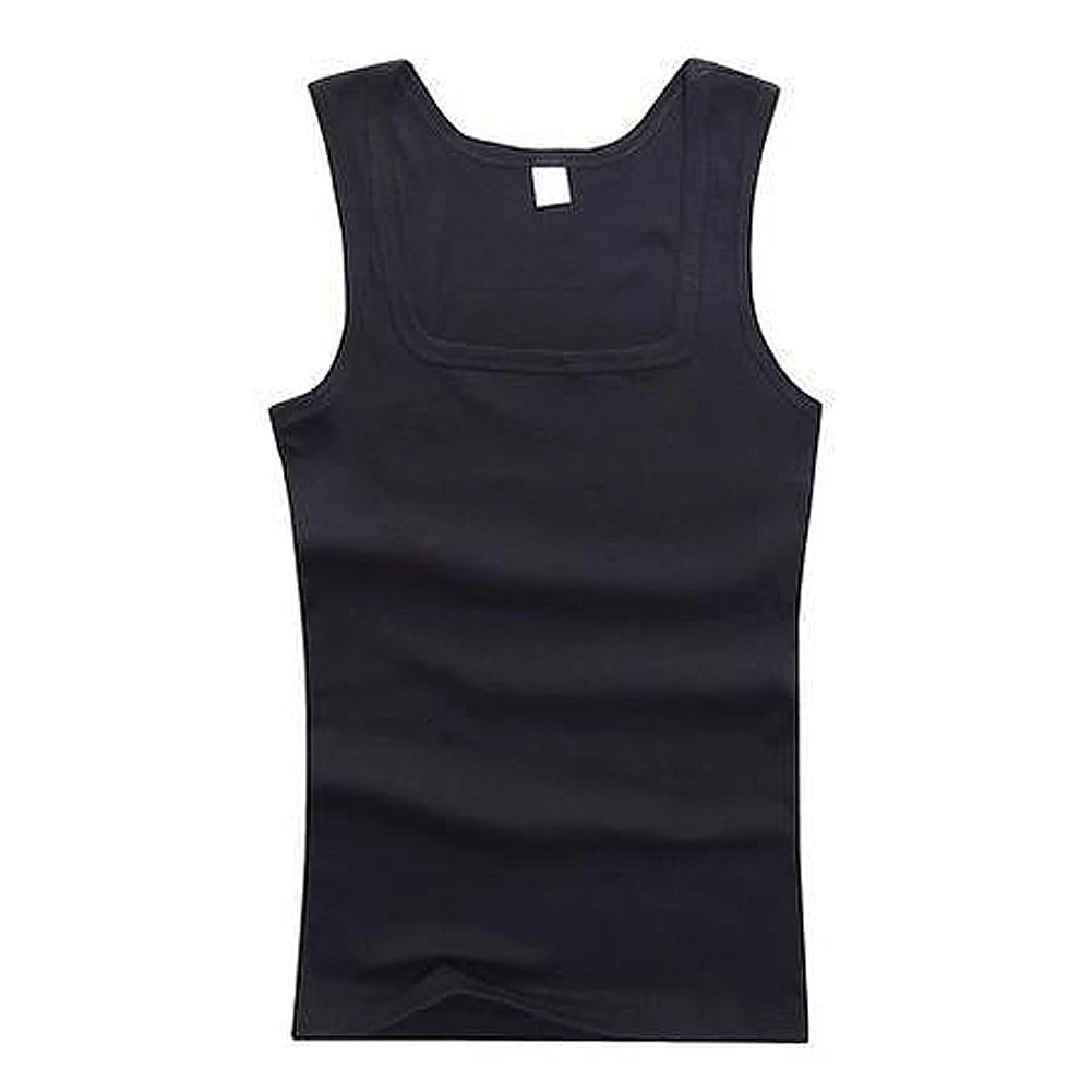 2024 Hot Black White Sleeveless Fitness T-shirts Men Clothing Tank Tops Casual Bodybuilding Vest Male Top Cotton Plus Size Vests