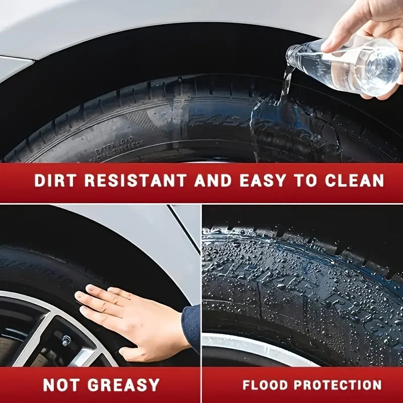 Car Coating Black Wet Look Tire Polisher Shine Dressing -Automotive Clear Coat Tire Dressing Spray Wet Tire Look Tire Glioss
