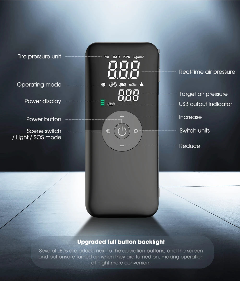 CARSUN Cordless Air Pump – Inflate Fast, Anywhere You Go!