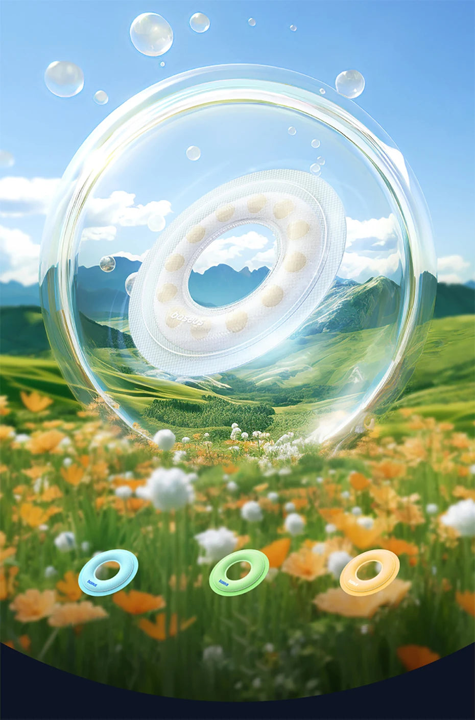 Baseus Solar Car Air Freshener Auto Flavoring Ornament Perfume Decor Interior Car Accessories Rotating Aromatherapy Oil Diffuser