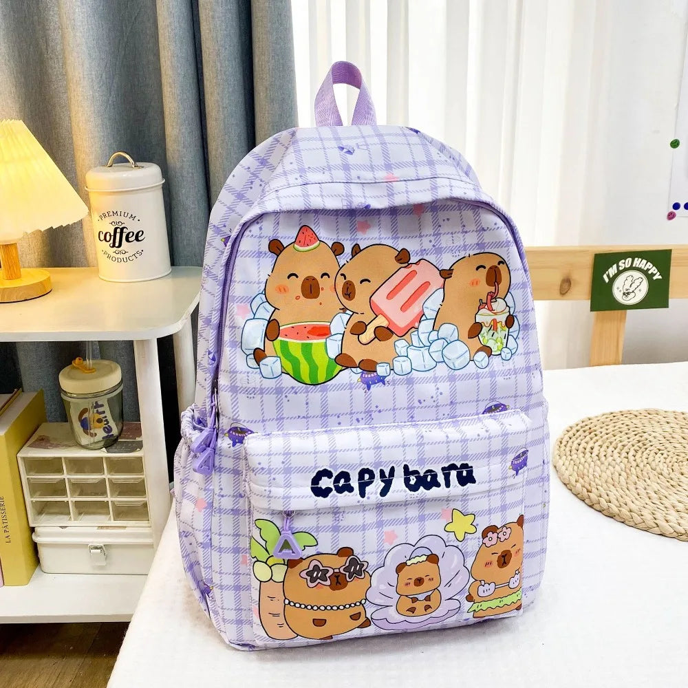 Capybara Breeze Backpack – Ultra-Light Cuteness for School & Play!