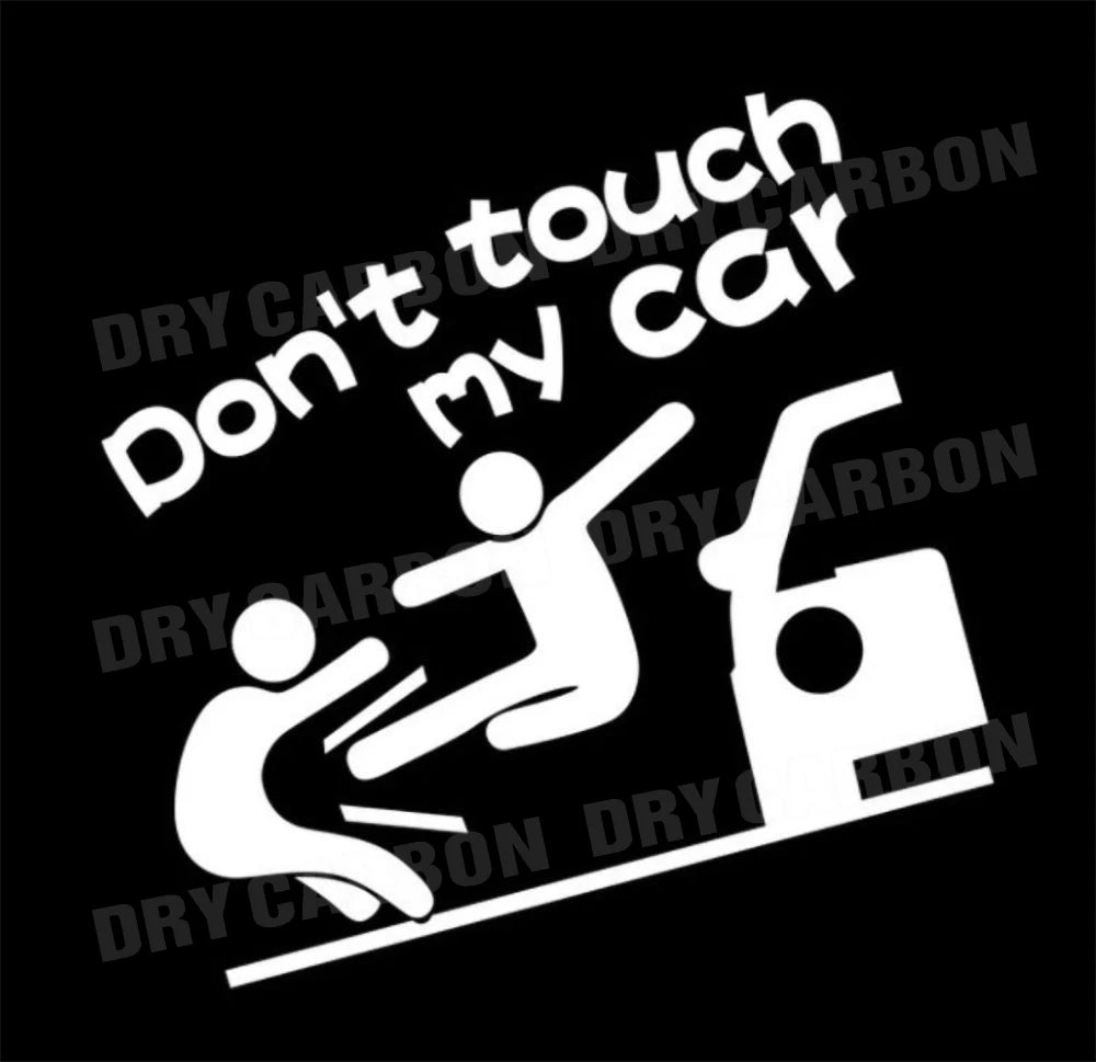 Creative Don't Touch My Car Car Sticker Decals - Funny Exterior Auto Decals for Universal Car Window Accessories