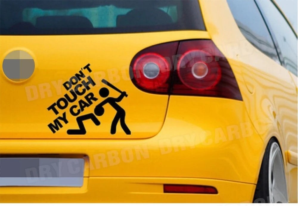 Creative Don't Touch My Car Car Sticker Decals - Funny Exterior Auto Decals for Universal Car Window Accessories