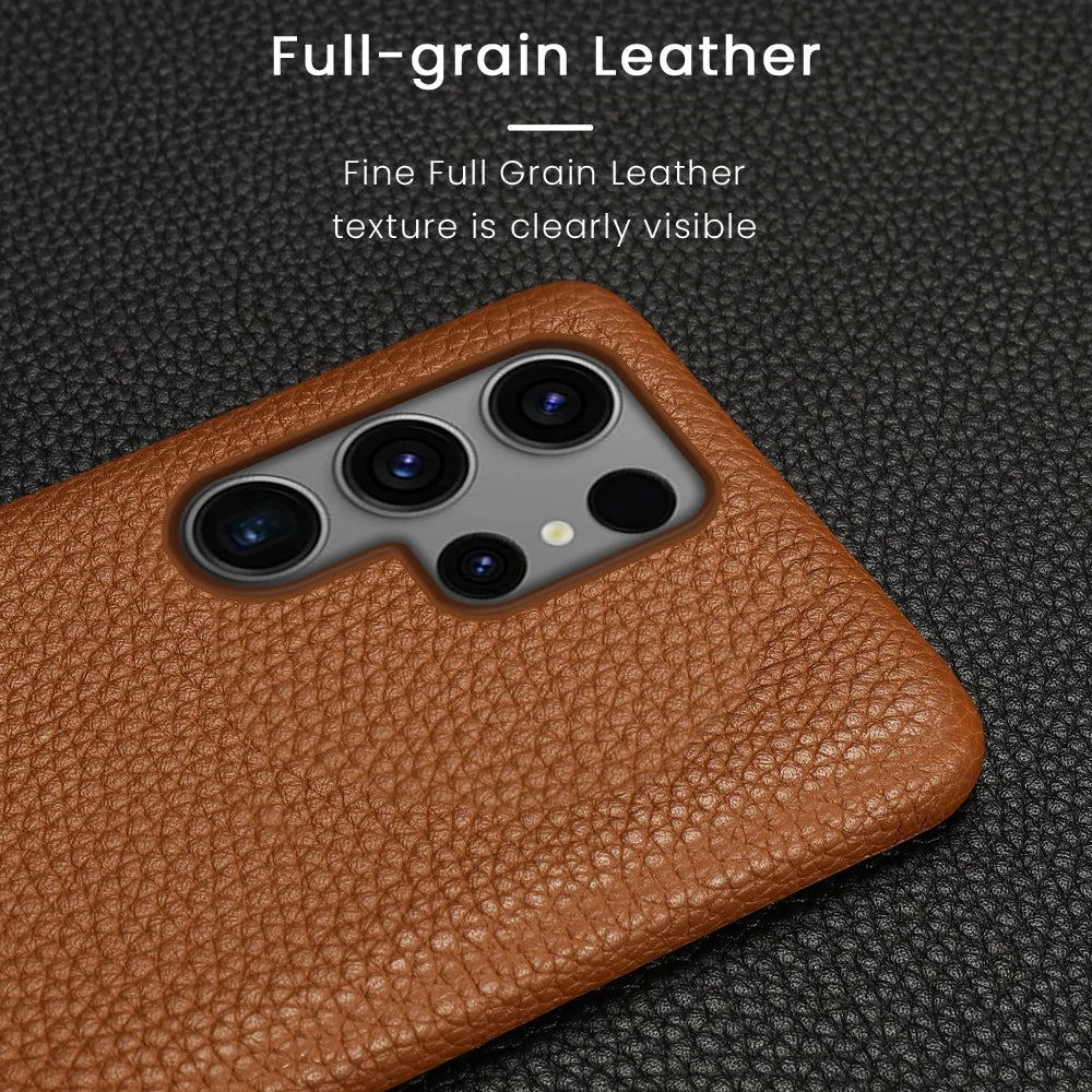 Clearance Sale Genuine Leather Phone Case For Samsung Galaxy S 24 S23 S24 Ultra S24 Plus S21Ultra S20Ultra S22Ultra Luxury Cover