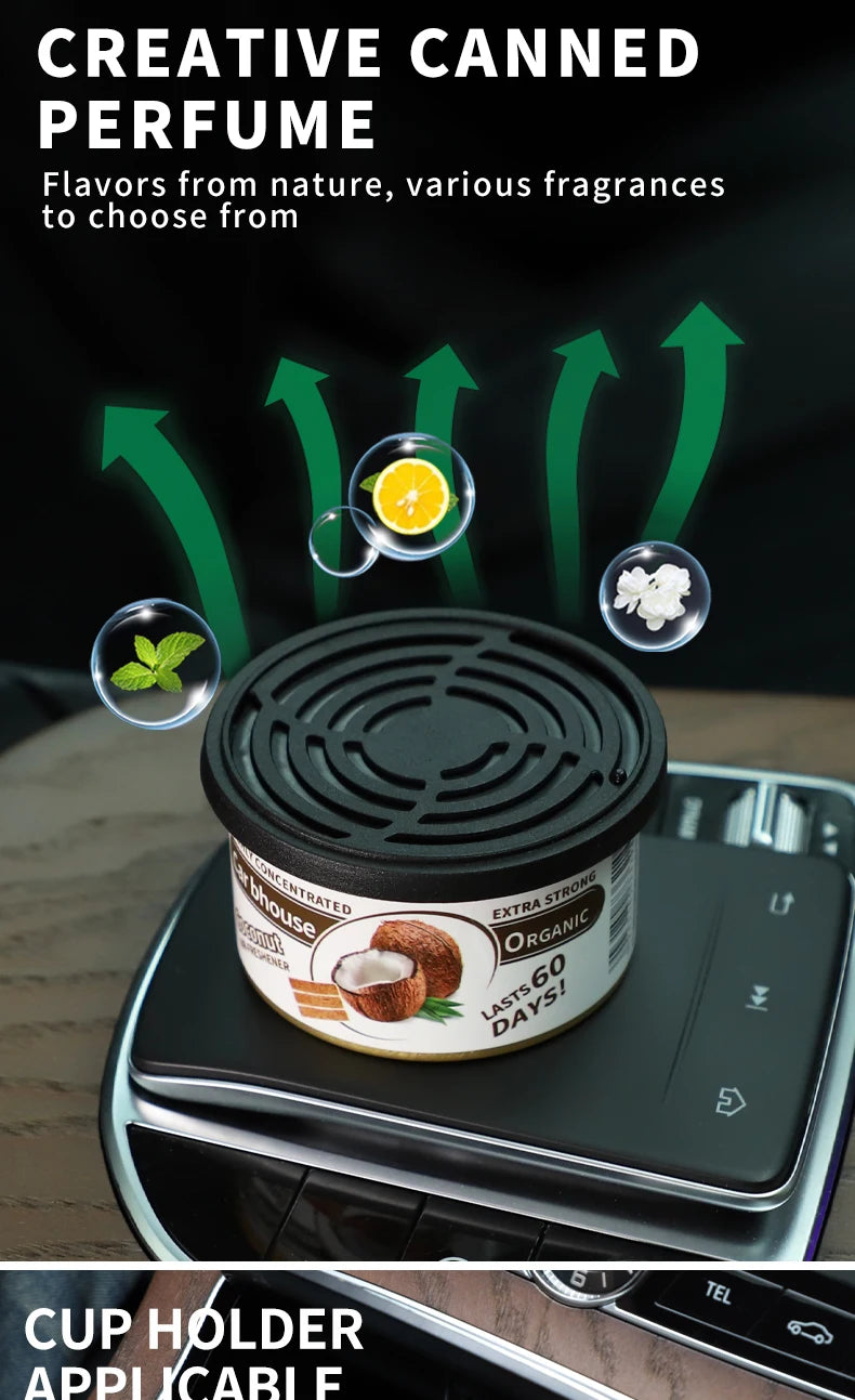 For Bathroom Car Air Freshener Gel Can Solid Car Fragrance Air Freshener Wood Block Can Air Freshener Balm For Home Long-lasting