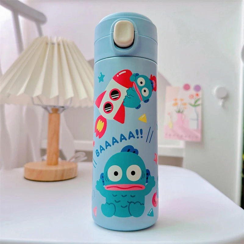 MINISO 420ML Cartoon Thermos – Cute Stainless Steel Water Bottle for Students, Girls & Kawaii Stationery Fans
