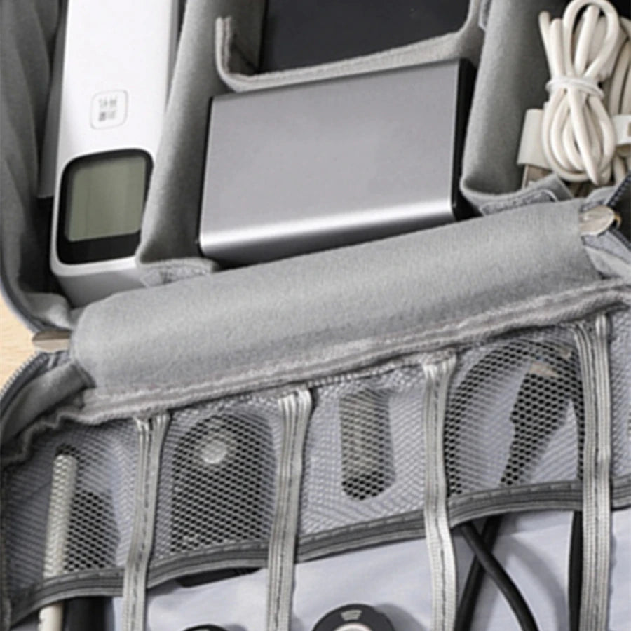 Cable Storage Bag Waterproof Digital Electronic Organizer Portable USB Data Line Charger Plug Storage Bag Travel Cable Organizer