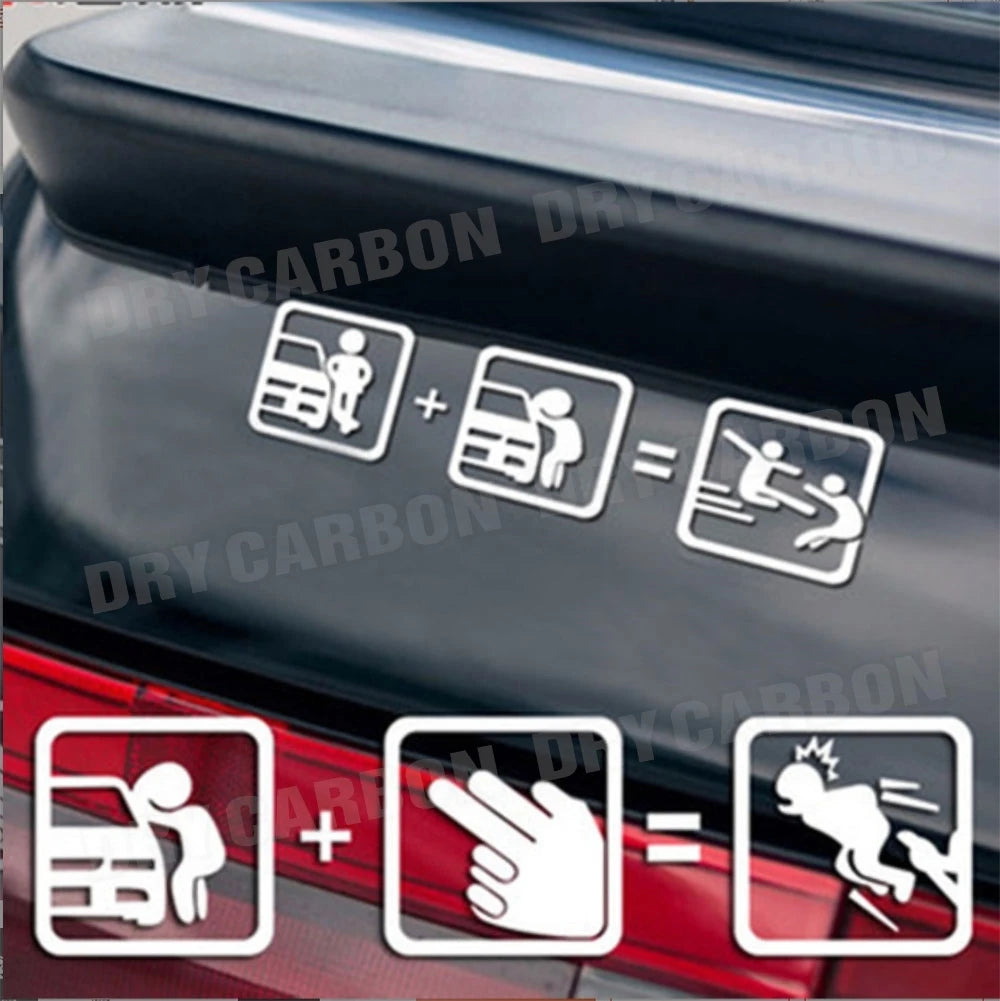 Creative Don't Touch My Car Car Sticker Decals - Funny Exterior Auto Decals for Universal Car Window Accessories