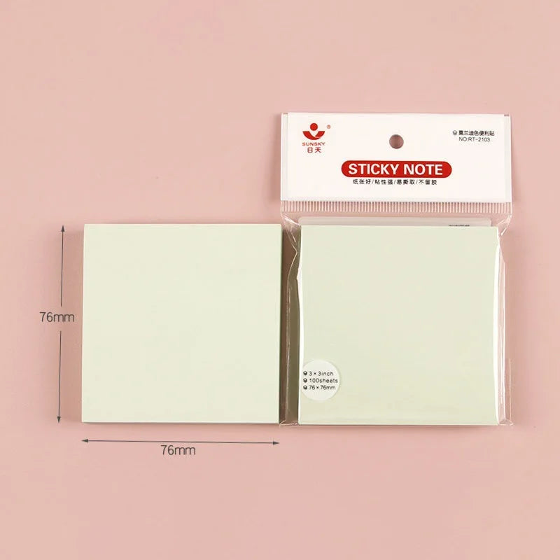 Morandi Sticky Notes Pastel Colored Memo Pads Index Tabs for Students School Office Stationery Removable Adhesive Notes