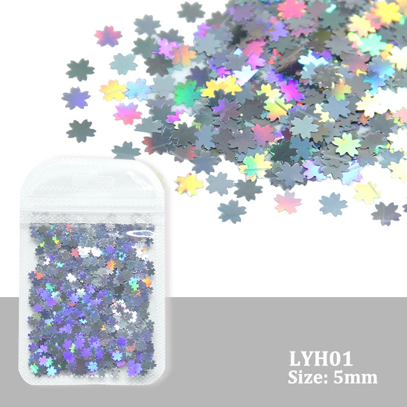 Starstruck Sparkle – Holographic Silver Nail Sequins for Viral DIY Looks