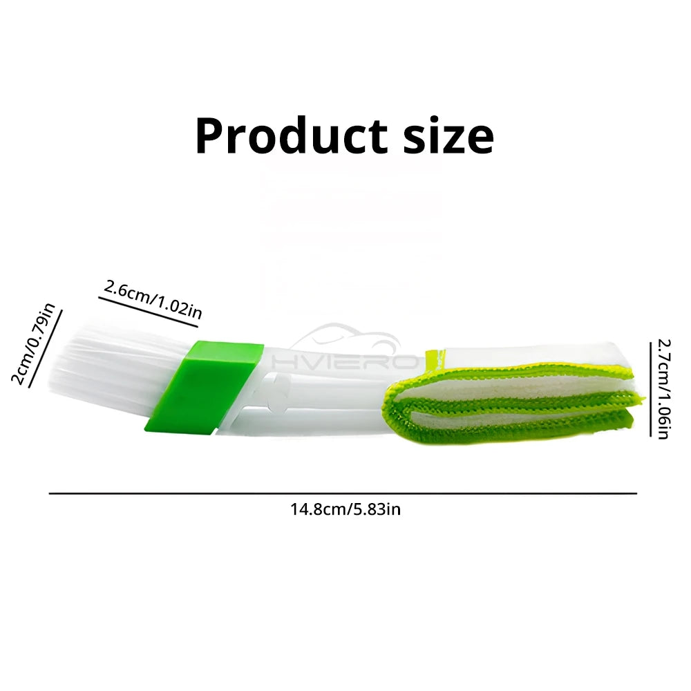 1Pcs Car Air Conditioner Vent Slit Cleaning Brushs grooves Dusting Blinds Keyboard Cleaning Dust Removal Tools Dual head brush