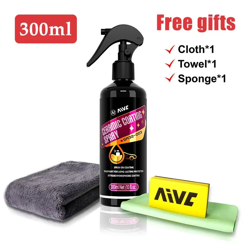 Ceramic Car Coating Spray Nano Ceramic Coating For Auto Paint Care Hydrophobic Crystal Durable Protection Paintwork Shine Shield