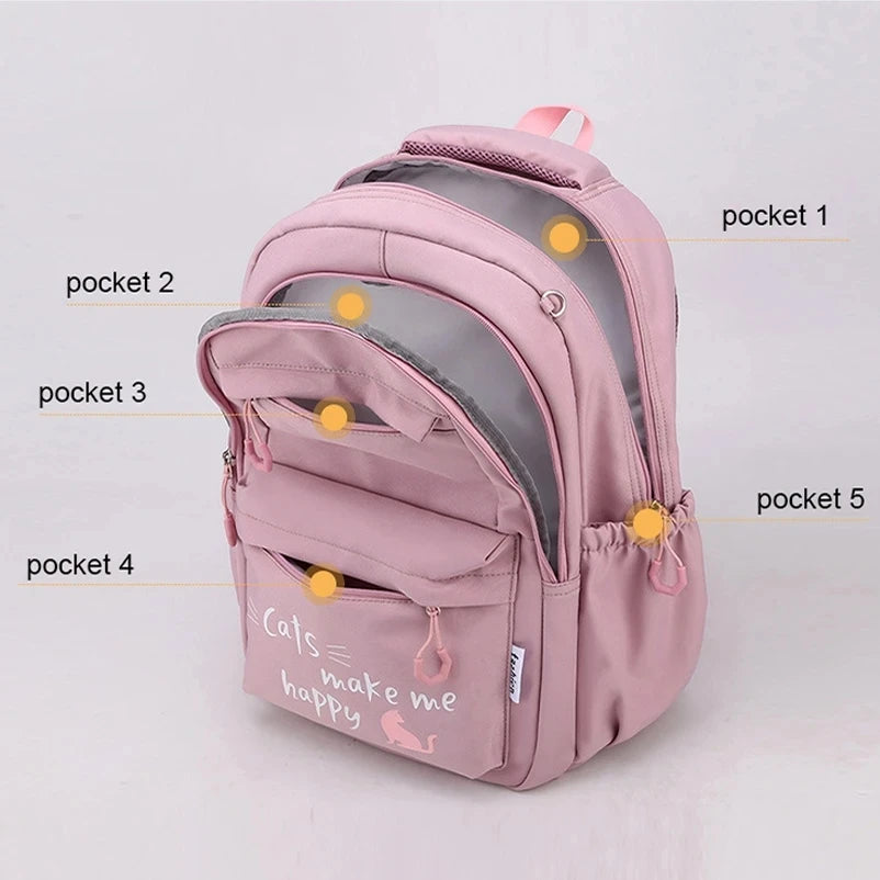 Pink Dream School Bag – Stylish & Spacious Backpack for Girls of All Ages!