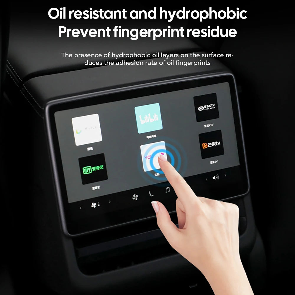 Tempered Glass Film Protector for New Tesla Model Y Launch Juniper 2025 Model 3 Highland 2024  Rear Center Control Protective