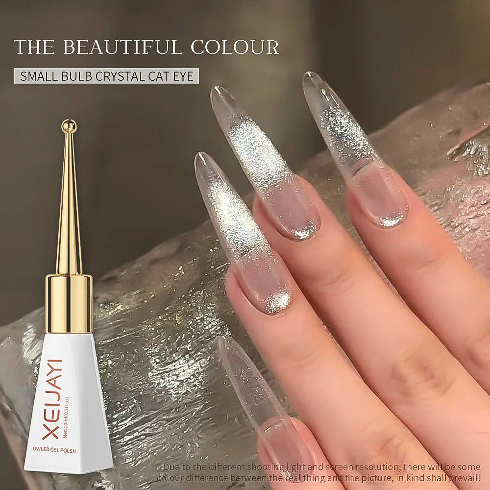 Silk Cat Eye Gel Polish – 9 Sparkling Colors with Magnetic Moonlight Effect (5g Each)