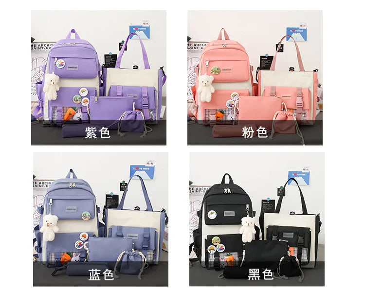 Mega School Backpack Set – Bold, Roomy & Class-Ready!