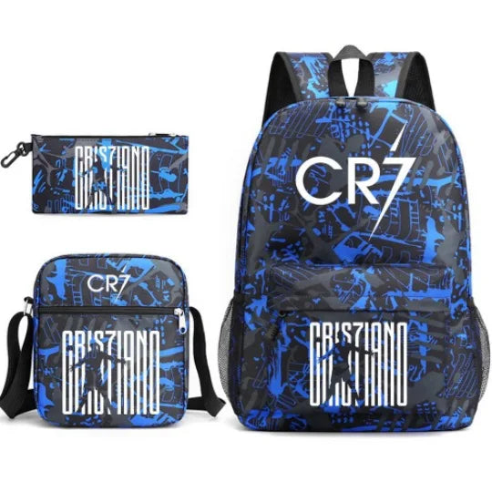 CR7 Triple Pack – Lightweight Sports Backpacks for School, Travel & Play!