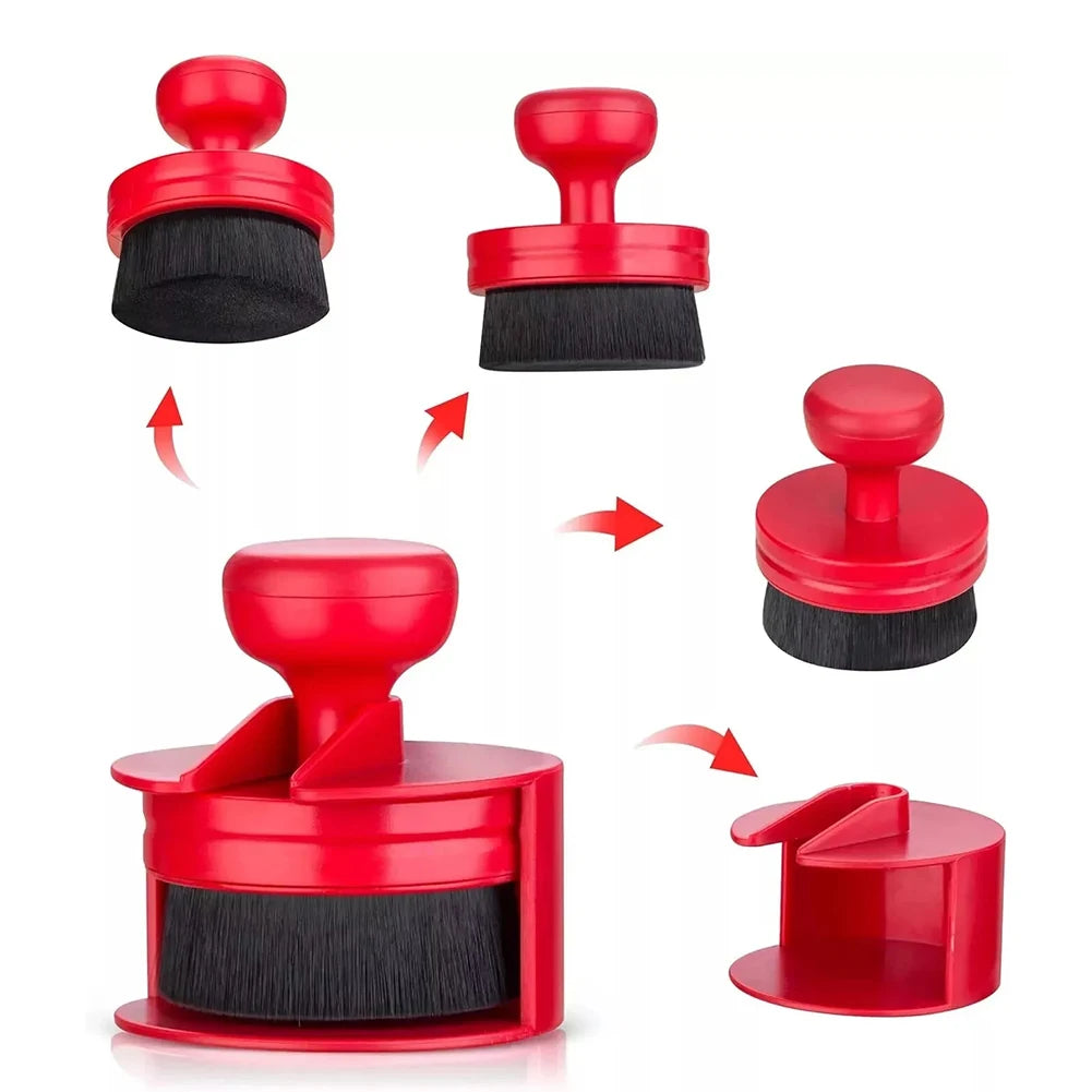 Car Tire Shine Applicator Tire Shine Brush With Stand For Auto Detailing Cleaner Car Wash Brush Wheel Tire Brush 1pcs
