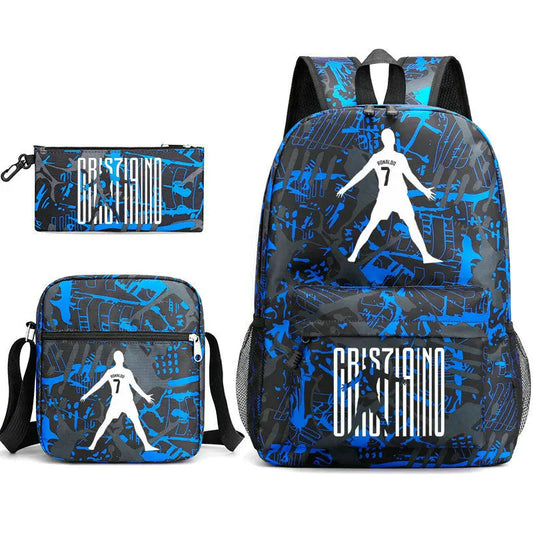 CR7 Triple Pack – Lightweight Sports Backpacks for School, Travel & Play!