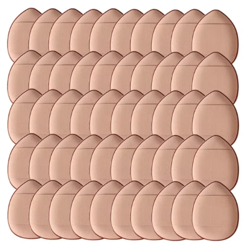 50pcs Mini Finger Sponge Powder Puff Pink Mini Size Finger Puff Set Foundation Cream Concealer Applicator Finger Cushion Sponge
