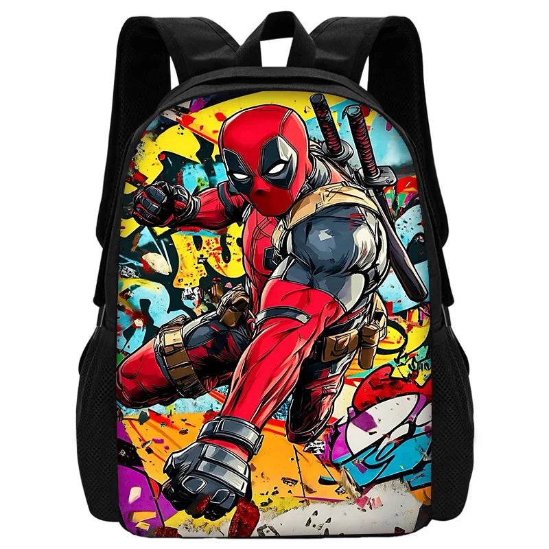 Deadpool Hero Pack – Bold Cartoon Backpack Set for Kids Who Love Action!