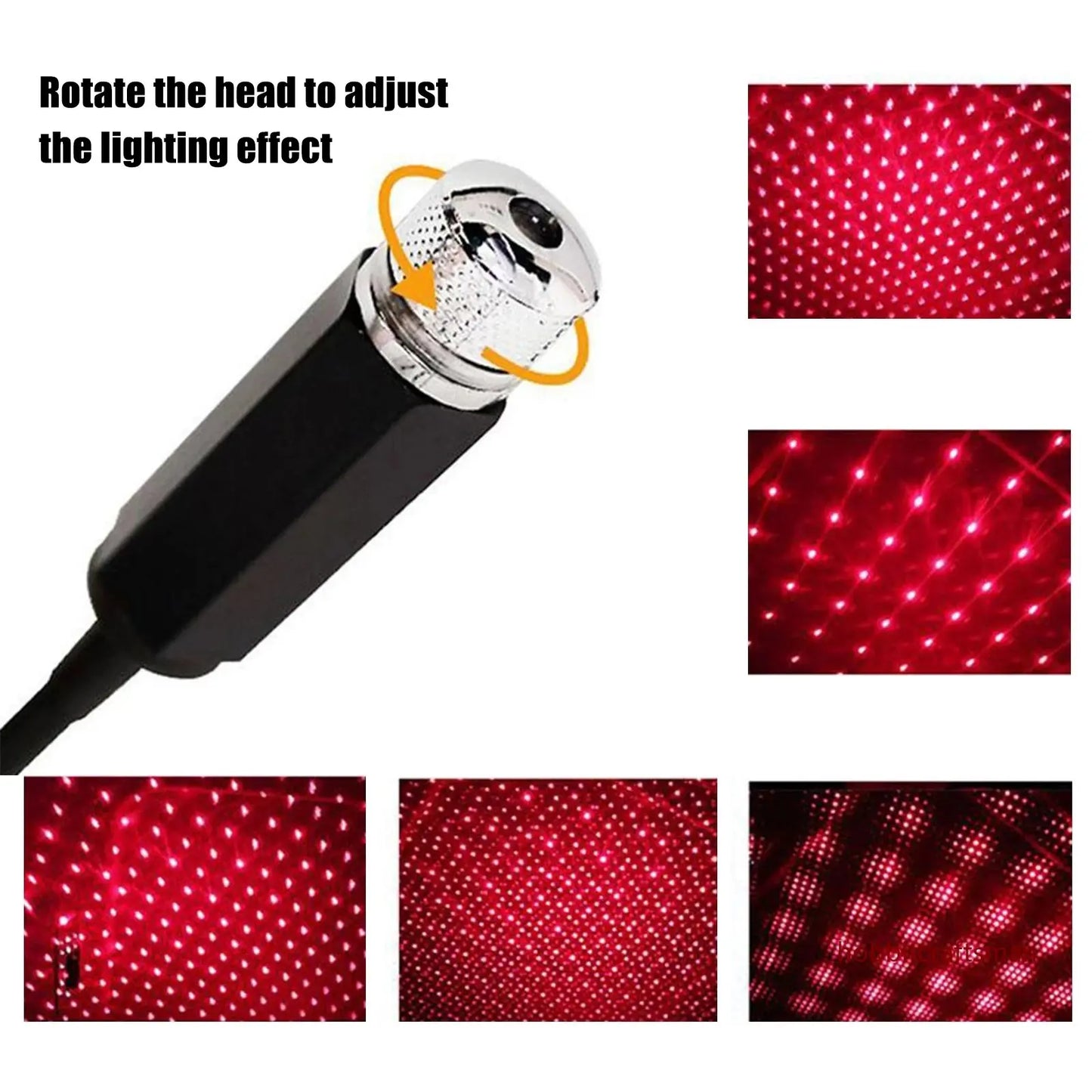 Mini LED Galaxy Projector – USB Star Light for Car & Room Ceiling