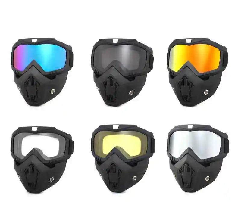 Bicycle helmet Full Face Anti-fog Mask Helmet Airsoft Full Head Gear Paintball Mask with Mouth Filter Safety Goggle Hunting Gear