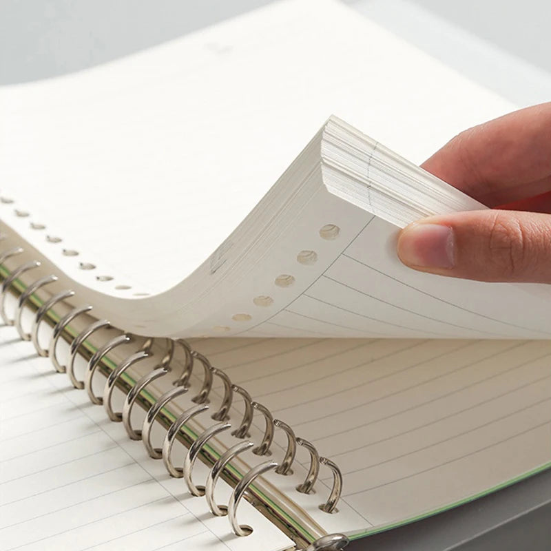 Refillable Kawaii Binder Notebook – A5/B5/A4 Loose Leaf Journal with Divider & Metal Rings for School, Study & Office Supplies