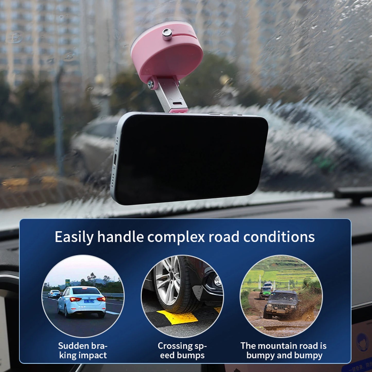 Stick Anywhere Vacuum Suction Phone Holder