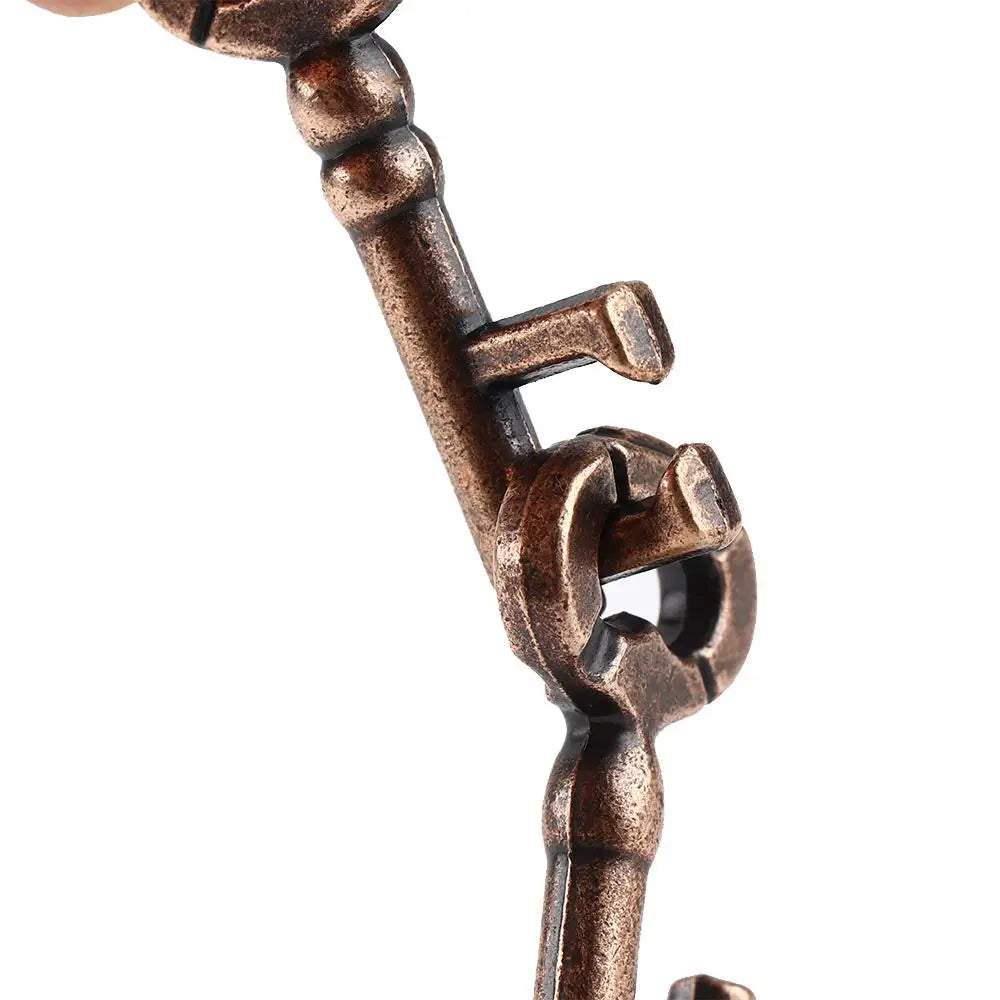 Classic Intelligent Lock Toy Brain Tester Development Alloy Key Ring Puzzle Game Children's Kid IQ Thinking Test Key Puzzle Toys