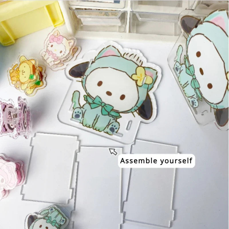 Sanrio Acrylic Pen Holder – Transparent, Cute & Multifunctional Desk Organizer for Kids’ Stationery & School Supplies