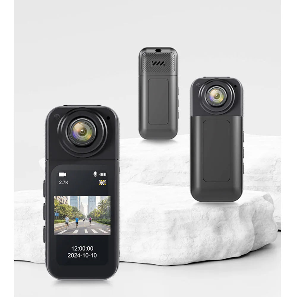 Motor Recorder 2.7K WIFI Mini Thumb Camera 1.47'' Cam Outdoor Sports Cycling 180° Rotation Magnetic Bicycle Motorcycle Recorder
