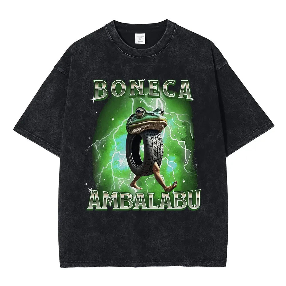Italian Brainrot Funny Meme T-shirt Tralalero Tralala Tung Tung Tung Sahur Bombardiro Crocodilo Brr Brr Patapim Washed T Shirts