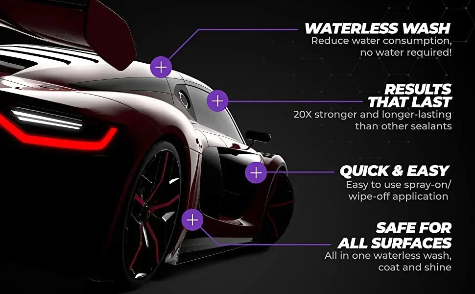 30ml/100ml Car Wax Polish Spray Paint Care Ceramic Coating Waterless Car Wash & Wax Hydrophobic Top Coat