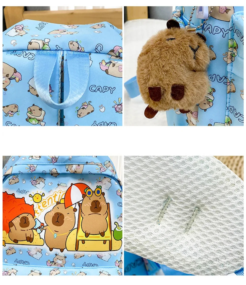 Capybara Breeze Backpack – Ultra-Light Cuteness for School & Play!