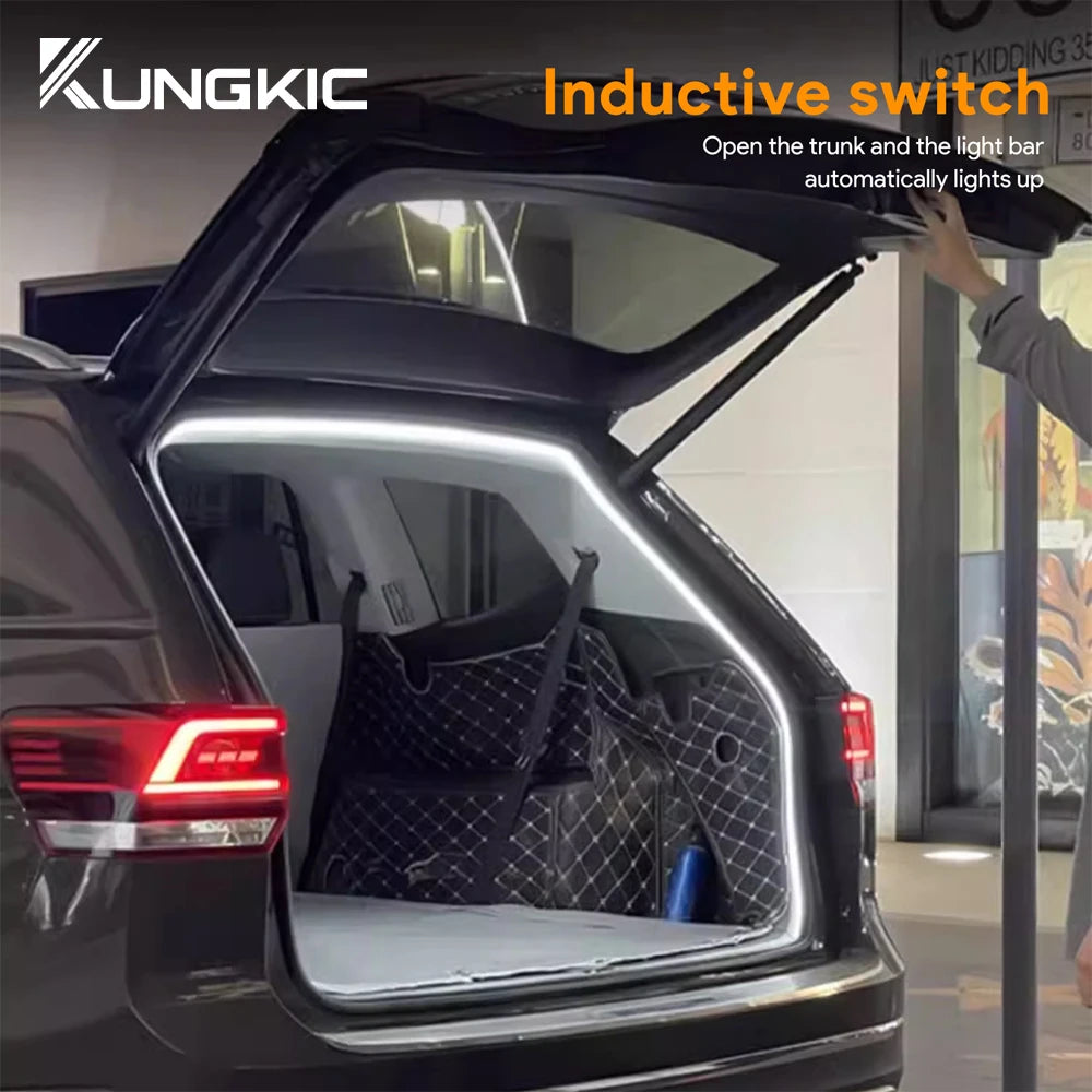 Rear Trunk Light For Volkswagen VW Golf 7 Mk7 Golf MK6 Golf MK8 Polo MK5 MK6 Bright LED Silicone Light Yellow White Accessories