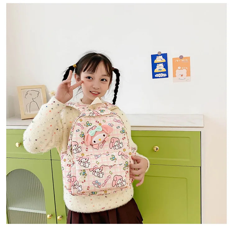 Sanrio Star Squad Backpack – Hello Kitty, Kuromi & Cinnamoroll Cutie Carry for Kids & College!