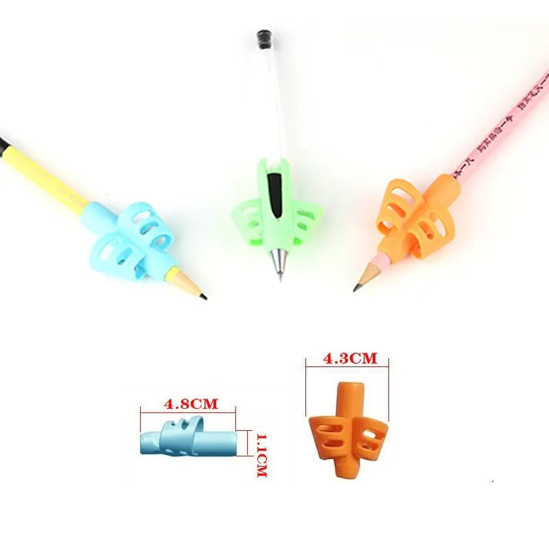 6-Piece Ergonomic Pencil Grip Set – Handwriting Posture Training Grippers for Toddlers & Kids Learning to Write