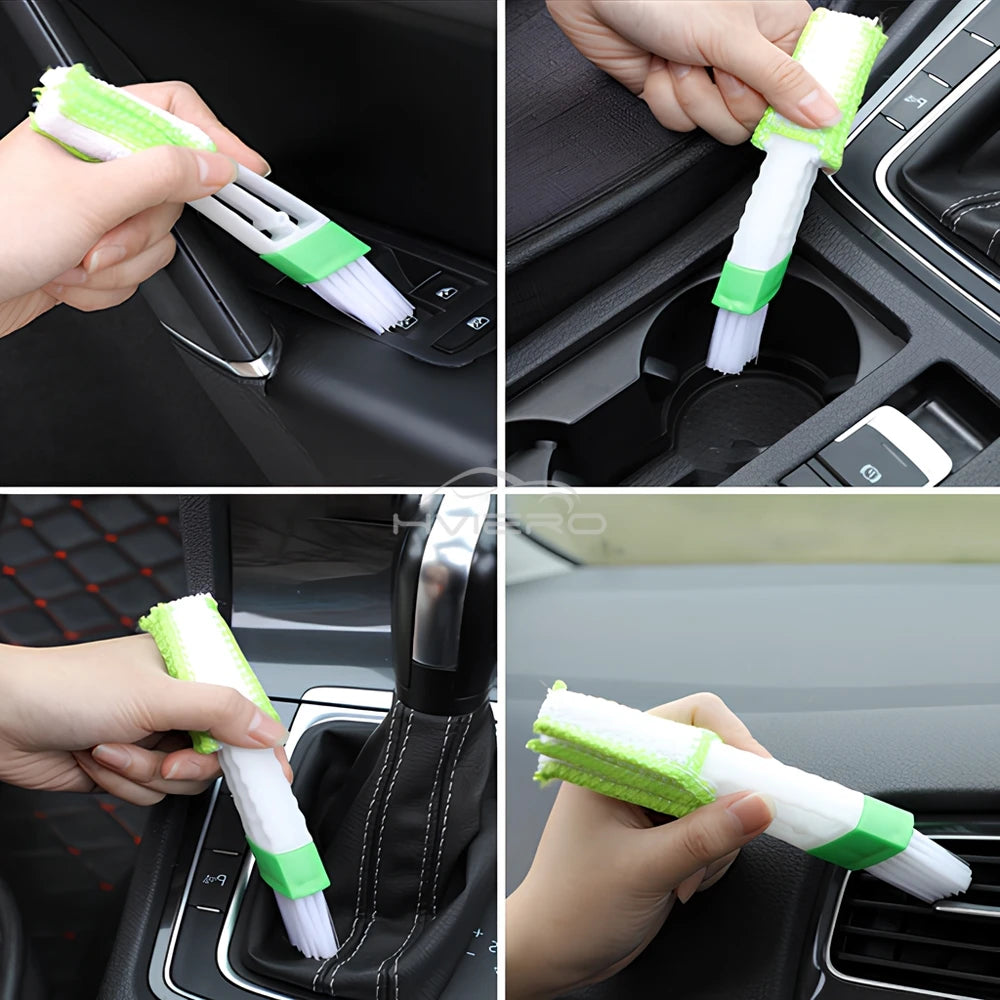 1Pcs Car Air Conditioner Vent Slit Cleaning Brushs grooves Dusting Blinds Keyboard Cleaning Dust Removal Tools Dual head brush
