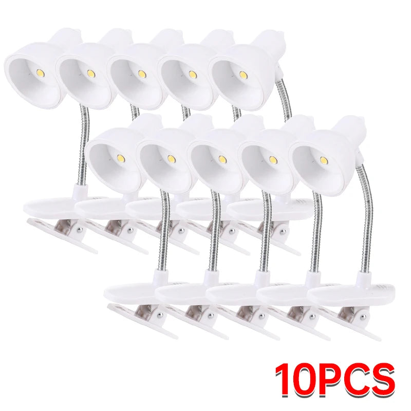 Mini Clip-On LED Reading Lamp – Eye-Friendly, Portable Light for Bed, Books & Desk