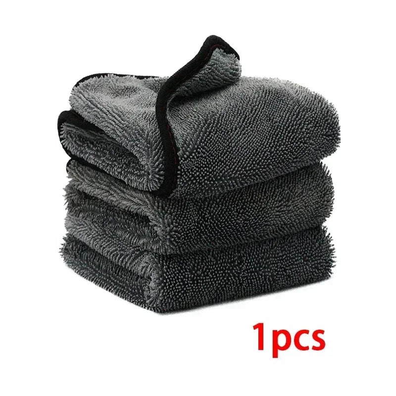 1200GSM Car Wash Towel Double Sided Towel Car Detailing Twisted Braid Cloth Super Absorbent Rag for Car Home Washing Accessories